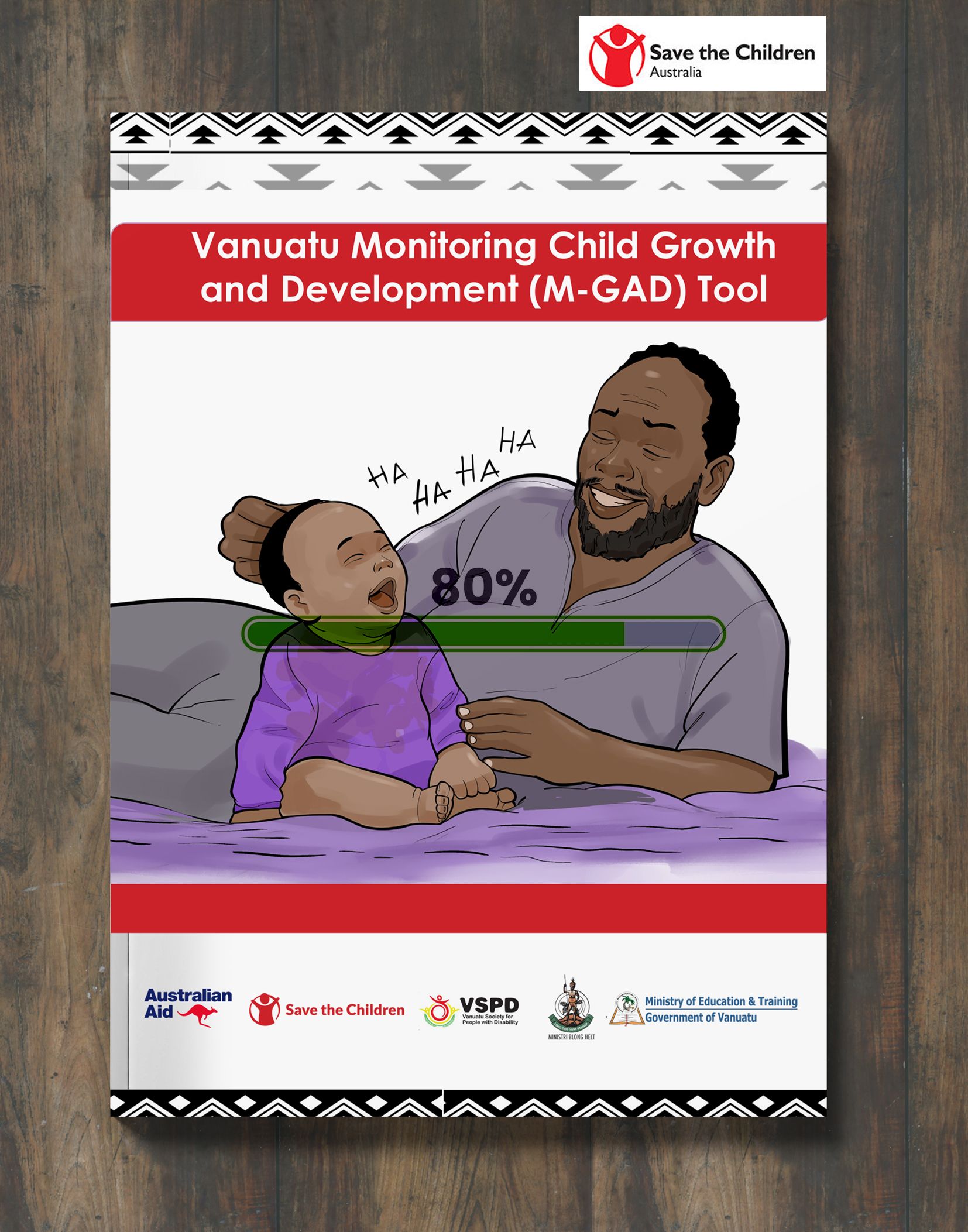 GMP+ Flip chart, GMP+ parent take home booklet and GMP+ child protection information flyer/card